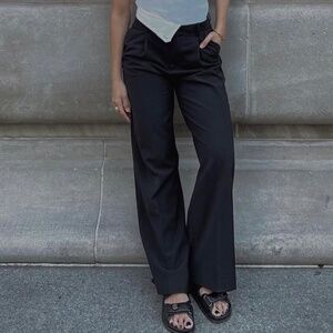 Mango trousers with a cuffed waistband